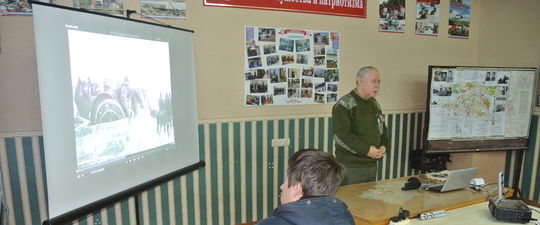 Прошел урок мужества посвященный битве за Москву 1941г.